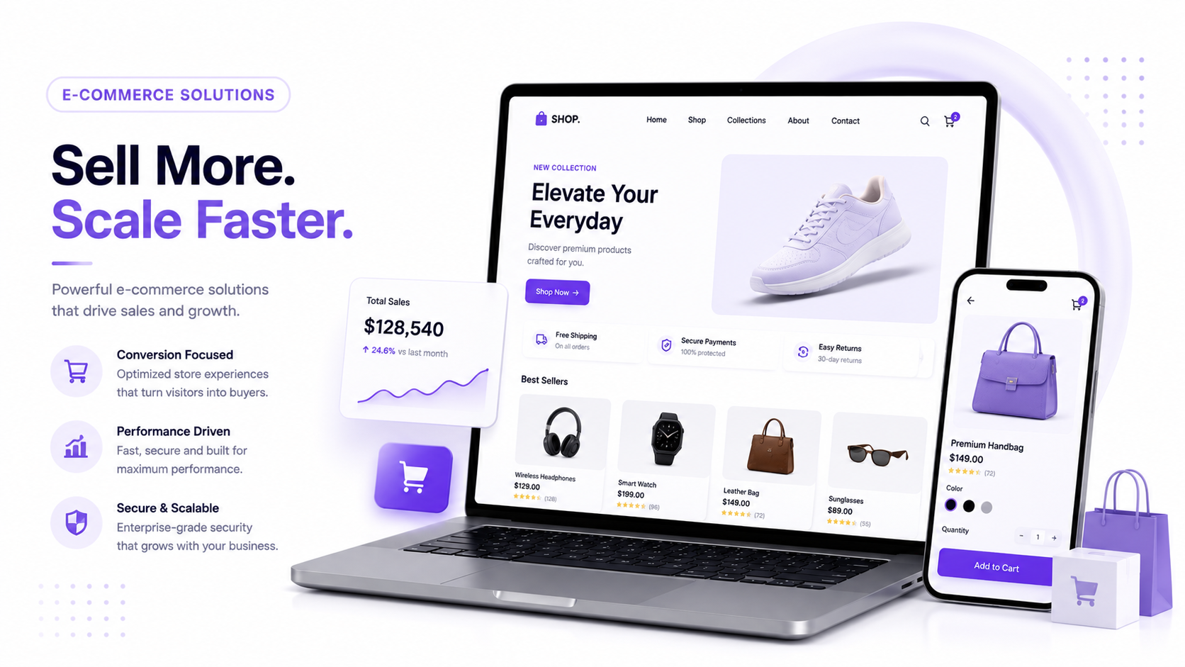 E-commerce store preview
