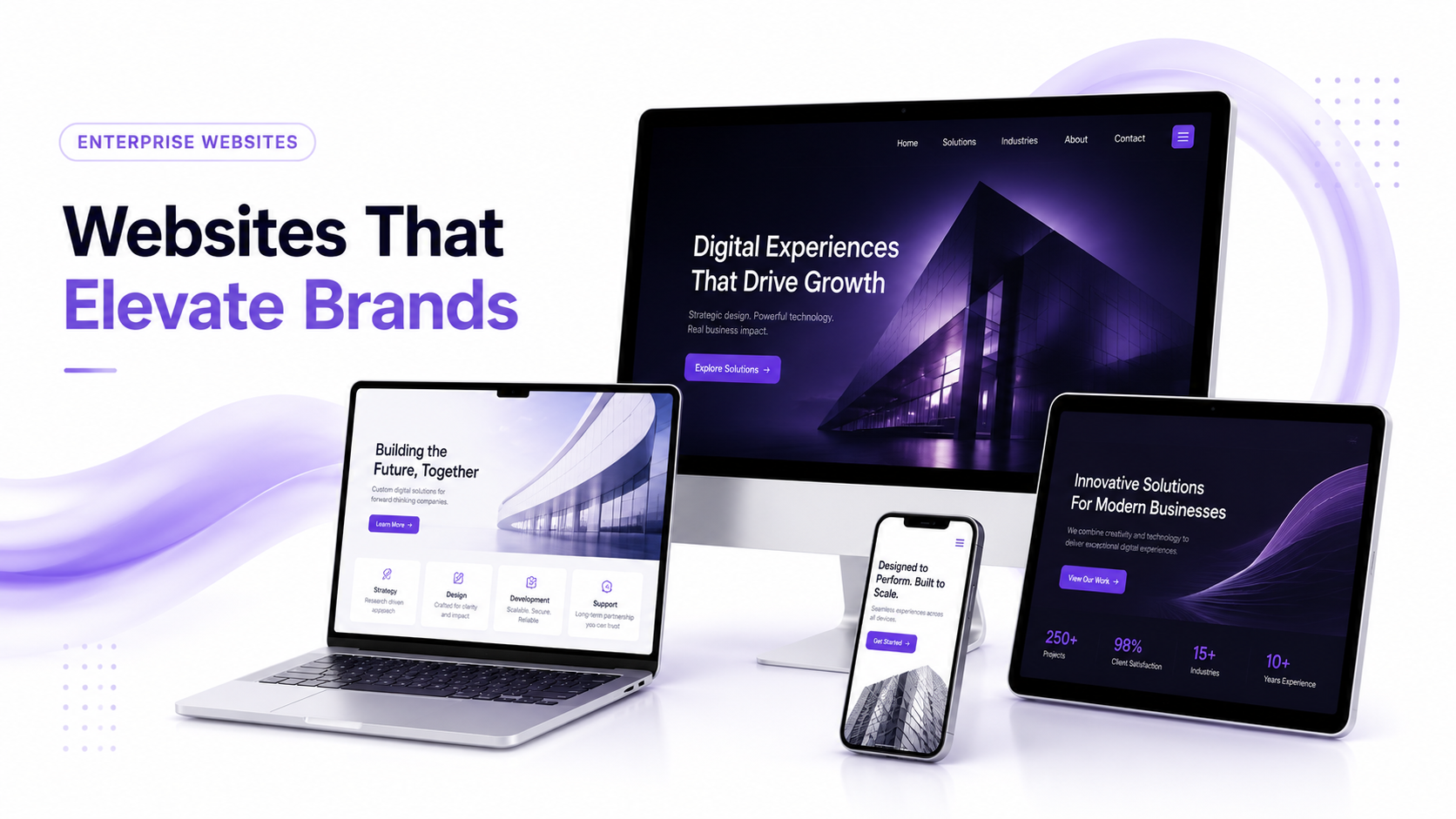 Enterprise website mockup